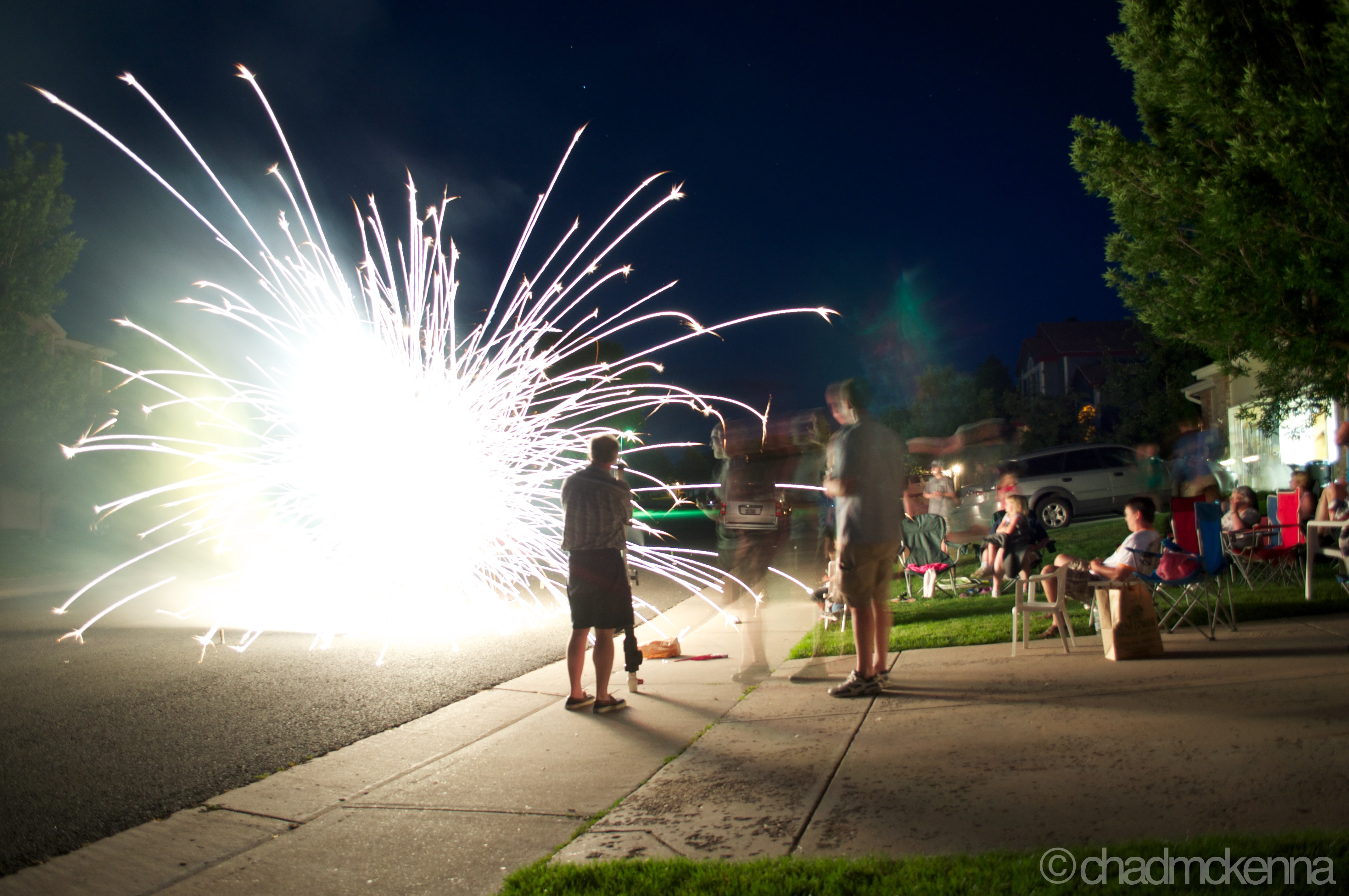 Fourth o' July. (Nikkor 18-55mm, 18mm, 3.0s, F/3.5, ISO 400 on D5000)