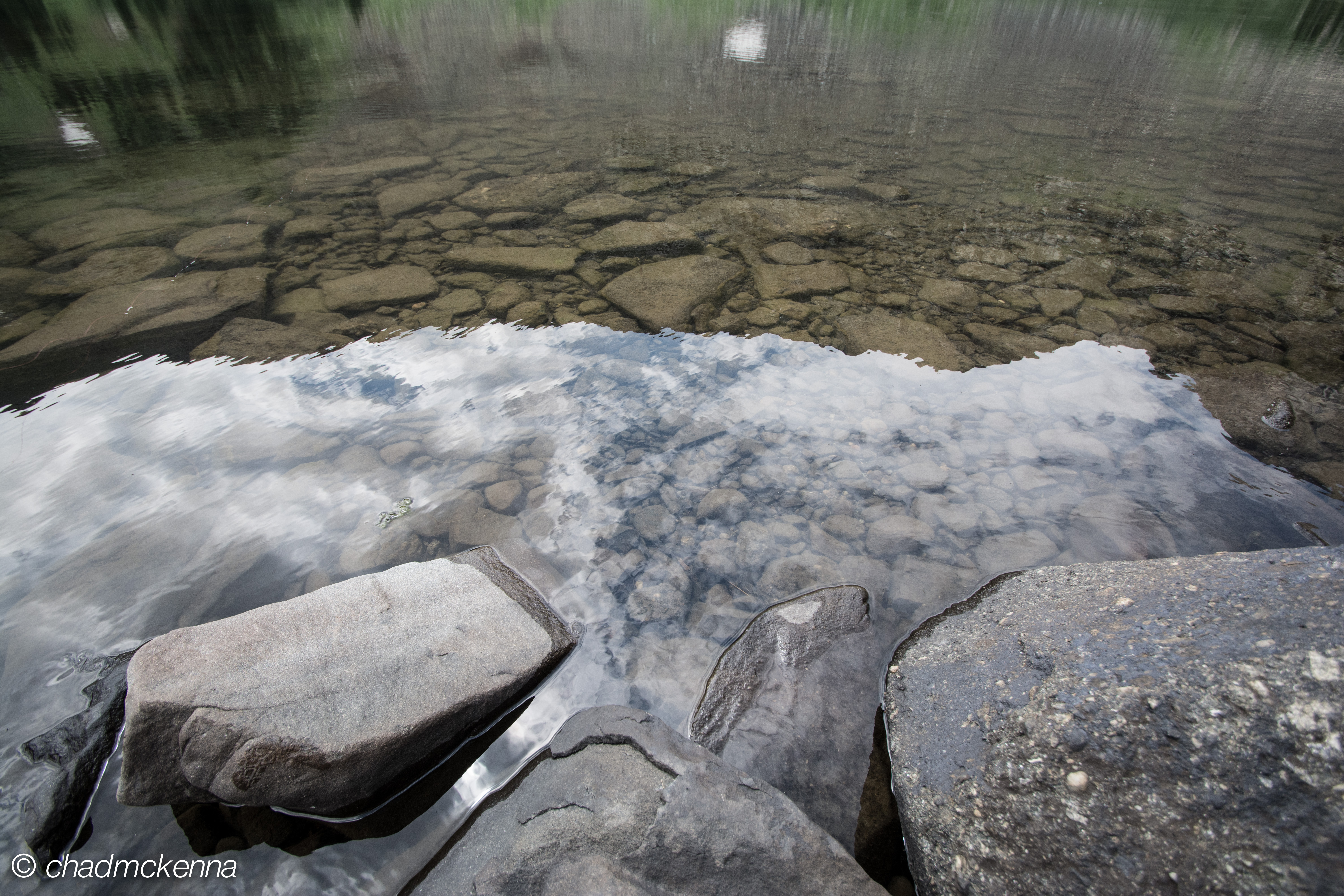 The water